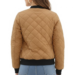 Vestes bomber pour femmes à manches longues avec fermeture éclair, dernier modèle, veste bomber élégante et tendance pour femmes en vente - Product Image 2