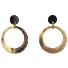 Pendientes de Cuerno de Búfalo de Último Diseño, Joyería Impermeable Hecha a Mano con Forma Natural para Bodas, Fiestas, Regalo Empresarial para Mujeres y Niñas - Product Image 5