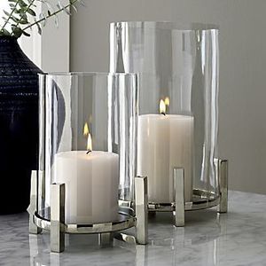 Contemporary Glass And Metal <b>Hurricane</b> Candle Holder Elegant Decorative <b>Lantern</b> For Indoor Outdoor Event Styling Display - Product Image 3