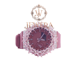 Premium Quality Elegant Mossinate Rubber Diamond <b>Watch</b> Genuine Diamonds <b>for</b> Everyday Wear Available <b>for</b> Export Price - Product Image 1