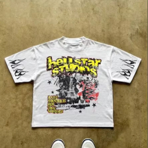 T-shirts pour hommes personnalisés de haute qualité, imprimés DTG, 100% coton, col rond, coupe ample, épaules tombantes, tissu 220g, style décontracté - Product Image 1