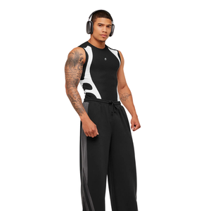 Camiseta Deportiva de Compresión en Negro para Hombre, Ropa Deportiva y de Entrenamiento, Elástica y Transpirable - Product Image 3