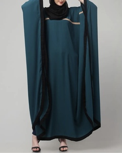 Kaftan Abaya Tendance Fait Main, Robe Kaftan Marocaine Arabe à Manches Longues en Polyester, Coupe Droite Décontractée pour Soirée et Fête, Évasée - Product Image 3