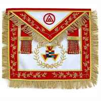 Tablier de Maître de Loge Maçonnique, Tablier de Maître Artisan Maçonnique MM, Sacs de Collier d'Officier, Tablier Maçonnique Bleu