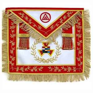 Delantal Masónico para Maestro de Logia, Delantal Masónico Azul para Maestro Artesano, Bolsas para Collares de Oficiales Masónicos - Product Image 5