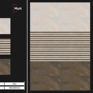 Azulejos Vitrificados Precision Stain Matt de 12"X24" Formulados para Diseños Estructurados que Garantizan Estabilidad, Durabilidad y Armonía - Product Image 1