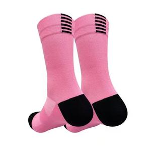 <b>Men's</b> <b>Compression</b> <b>Socks</b> Solid Knitted Breathable Sports Summer Athletic Cuff Spandex Material - Product Image 3