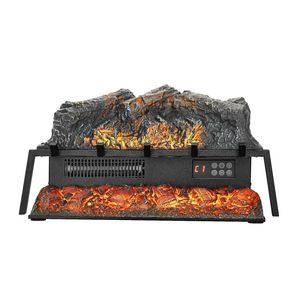 เตาผิงไฟฟ้าขนาด 25 นิ้ว พร้อมเสียงเอฟเฟกต์การเผาไหม้และรีโมทคอนโทรล ปรับความสว่างของเปลวไฟได้ 5 ระดับ พร้อมแท่งไม้ตกแต่ง - Product Image 1