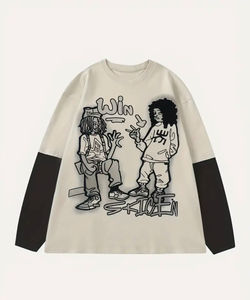 Sudadera con capucha lisa de diseño casual OEM de alta calidad, sudadera con cuello redondo y estampado serigráfico, sudaderas duraderas para hombre con estampado serigráfico - Product Image 5