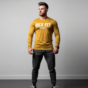 Men <b>Winter</b> Embroidered Long Sleeve Sweatshirt Muscle Male <b>Tight</b> Elasticity Sports Gym Fitness Workout Fleece - Product Image 1