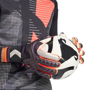 Football Goalkeeper <b>Gloves</b> Full Finger Non-Slip Breathable Quick Drying Adjustable Wrist Strap Unisex Sports PU Material - Product Image 5