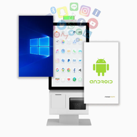 Kiosque de commande et de paiement en libre-service tout-en-un Yingda, prix usine, ODM personnalisé, avec code QR, pour restaurant, fleuriste, impression et numérisation