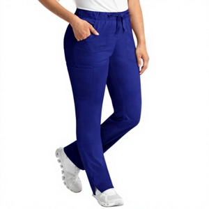 Pantalon d'uniforme médical cargo vierge pour femmes, personnalisé avec logo imprimé, fabriqué en usine, meilleur design, vente en gros - Product Image 2