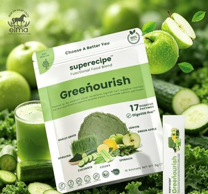 Superecipe Trending Vegan Friendly Lemon Apple Fruit Juice Blend Sachets <b>Sugar</b> Free Fruity Flavored Gut Health Stomach Soothing - Product Image 1