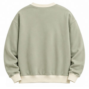 Men Heavyweight Sweatshirt Durable <b>Thick</b> <b>Fleece</b> Crew Neck Pullover With Soft Interior For Cold Weather Casual And Daily Wear - Product Image 5