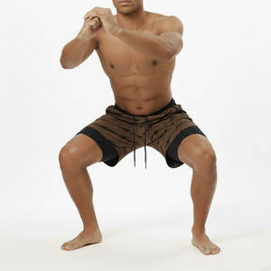 Short de sport 2-en-1 pour homme, léger, à séchage rapide, en polyester, avec compression, pour la course et la gym, longueur 5 pouces - Product Image 4