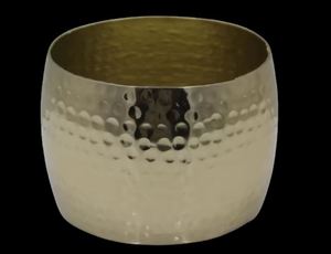 Aluminium Round Planter Hammered Matt Black Colour American Design <b>Large</b> Size Flower <b>Pot</b> - Product Image 3