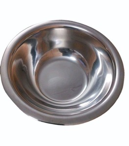 Vente en gros de bol de service alimentaire en acier inoxydable avec cuillère, idéal pour les restaurants, les hôtels, les ustensiles de cuisine et les bols à mélanger. - Product Image 1
