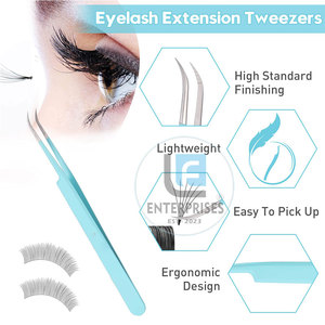 Pince à épiler pour extensions de cils en acier inoxydable de qualité supérieure, durable, à faible MOQ et très vendue - Product Image 3