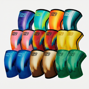 Rodillera de compresión al por mayor con etiqueta privada aceptada, soporte elástico para alivio del dolor, protector de rodilla para culturismo - Product Image 1