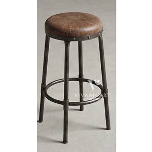 Tabouret de bar moderne et traditionnel en bois réglable avec dossier et repose-pieds pour cuisine, chambre et usage domestique - Product Image 2