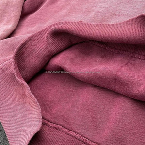 Fabricants personnalisés Tissu lourd coupé et cousu Patch de broderie en détresse Hommes Acid Wash HoodiesDDP Shipping - Product Image 3