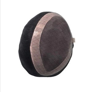 Perruque Taz Hair BD en cheveux indiens Remy, ondulations aquatiques, pour hommes - Bonnet monofilament, imperméable, doux, léger, style ondulations profondes et lâches - Product Image 4