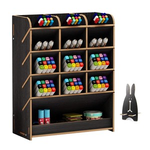 Bamboo <b>Desk</b> Organizer with Drawer | Multi-Tier Pen Holder | Wholesale - Product Image 2