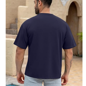 Camiseta de manga corta 100% algodón de alta calidad, impresión personalizada, logotipo bordado, estilo casual, oversize, ropa urbana, de BD. - Product Image 4