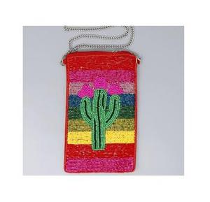 Beaded Flamingo Coin Purse Zipper Closure Handmade <b>Mini</b> Bohemian Style Unisex - Product Image 4