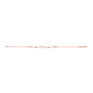Pulsera de Lujo con Ojo Turco Geométrico de Diamantes en Oro Rosa de 18K para Mujer |   Pulsera Minimalista con Dije Circular |   Joyería Fina para Uso Diario - Product Image 3