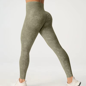 Leggings de Cintura Media para Mujer, Tejido de Malla, con Bolsillos, Súper Suaves, Transpirables, de Secado Rápido, Estilo Urbano, Largo hasta el Tobillo - Product Image 3