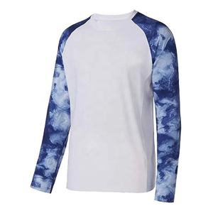 Chemises de pêche en jersey à manches longues avec logo personnalisé, design camouflage et corps uni, 100% polyester et élasthanne, sublimation - Product Image 4