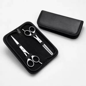 Ensemble de ciseaux de coiffure professionnels en acier inoxydable 440C, lame tranchante, manche long, pour droitiers, usage en salon - Product Image 3