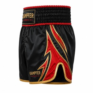 Nouveauté : Shorts de boxe Muay Thai pour hommes adultes, respirants, à séchage rapide, personnalisables, en polyester/coton, vêtements de sport numériques - Product Image 2