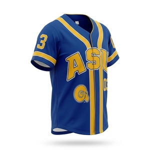 Camiseta de Béisbol Sublimada para Jóvenes, con Botones al Frente, de Poliéster, Transpirable, Uniforme para Prácticas y Juegos de Equipo - Product Image 5