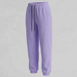 Conjunto Deportivo de Dos Piezas para Mujer, Estilo Jogger, Lavado, 100% Algodón, Hombros Caídos, Venta al Por Mayor, Nuevo - Product Image 2
