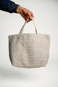 Custom Colorblock Cotton Lurex Handbag Fashion Tote OEM ODM Global Export Market Supply - Product Image 4