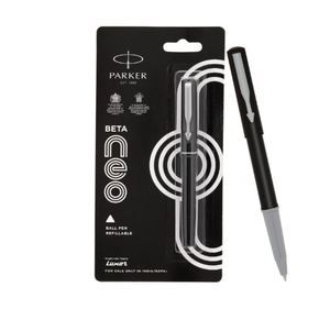 ปากกาลูกลื่น Parker Beta Neo Chrome Trim หมึกสีน้ำเงิน ตัวด้ามสีดำ เขียนลื่น ดีไซน์ตามหลักสรีรศาสตร์ - Product Image 1