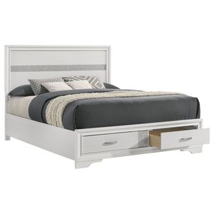 Orchid <b>White</b> Queen <b>Storage</b> <b>Bed</b> Elegant Up-Holstered Furniture - Product Image 4