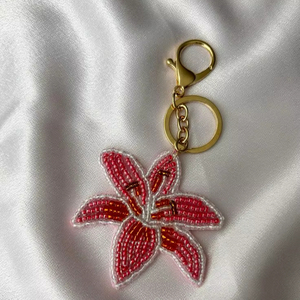 Custom Beaded Keychain Fruit Shape Avocado Watermelon Key Ring Glass Seed Bead Bag Charm Gold Metal <b>Hook</b> <b>Car</b> Key Holder Pendants - Product Image 1