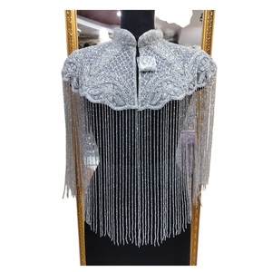 Capa de Moda Femenina 2026 Hecha a Mano con Cuentas de Acero Inoxidable, 100% Algodón de Alta Calidad, Precio al por Mayor para Exportación - Product Image 1