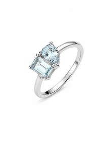 Aquamarine <b>Ring</b> in 92.5 Sterling Silver KLSR-12070 - Product Image 1