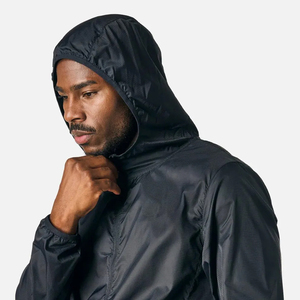 Conjunto Deportivo de 2 Piezas al Por Mayor, Personalizado, para Deportes al Aire Libre, Resistente al Viento, Talla Grande, Chaqueta y Pantalón Cortavientos para Gimnasio - Product Image 3