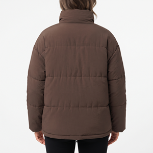 Women's Quilted Puffer <b>Jacket</b> Long Sleeve Winter Padded Coat Casual Warm <b>Zip</b> <b>Up</b> <b>Jacket</b> Outdoor Everyday Outerwear - Product Image 6