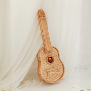 Offre Spéciale 2026 : Guitare en Rotin Faite à la Main pour Enfants, Jouet Musical en Osier pour Jeu d'Imitation, Décoration Murale pour Chambre d'Enfant, Vente en Gros - Product Image 3