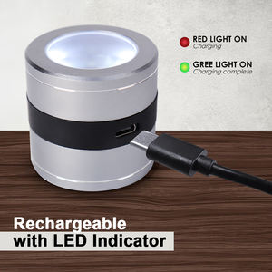 Loupe d'opticien rechargeable 10X avec éclairage LED et UV, verre optique de précision, multifonctionnelle pour bijoutiers, pièces de monnaie et timbres - Product Image 4