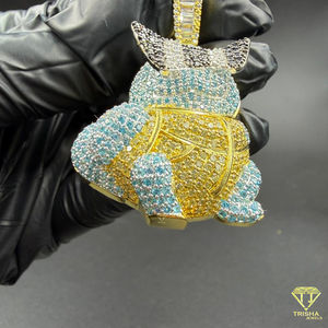 Colgante de Gato de Dibujos Animados Estilo Hip Hop con Diamantes VVS de Laboratorio en Plata de Ley 925 para Hombre - Product Image 5