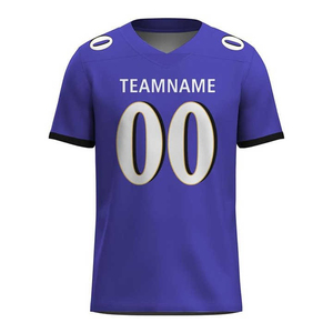 Maillot de football imprimé par sublimation, respirant, en mesh, manches courtes, col en V, vêtements de sport pour adultes - Product Image 3