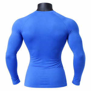 T-shirt de compression pour homme à prix abordable, respirant, extensible, à manches longues, pour le sport - Product Image 3